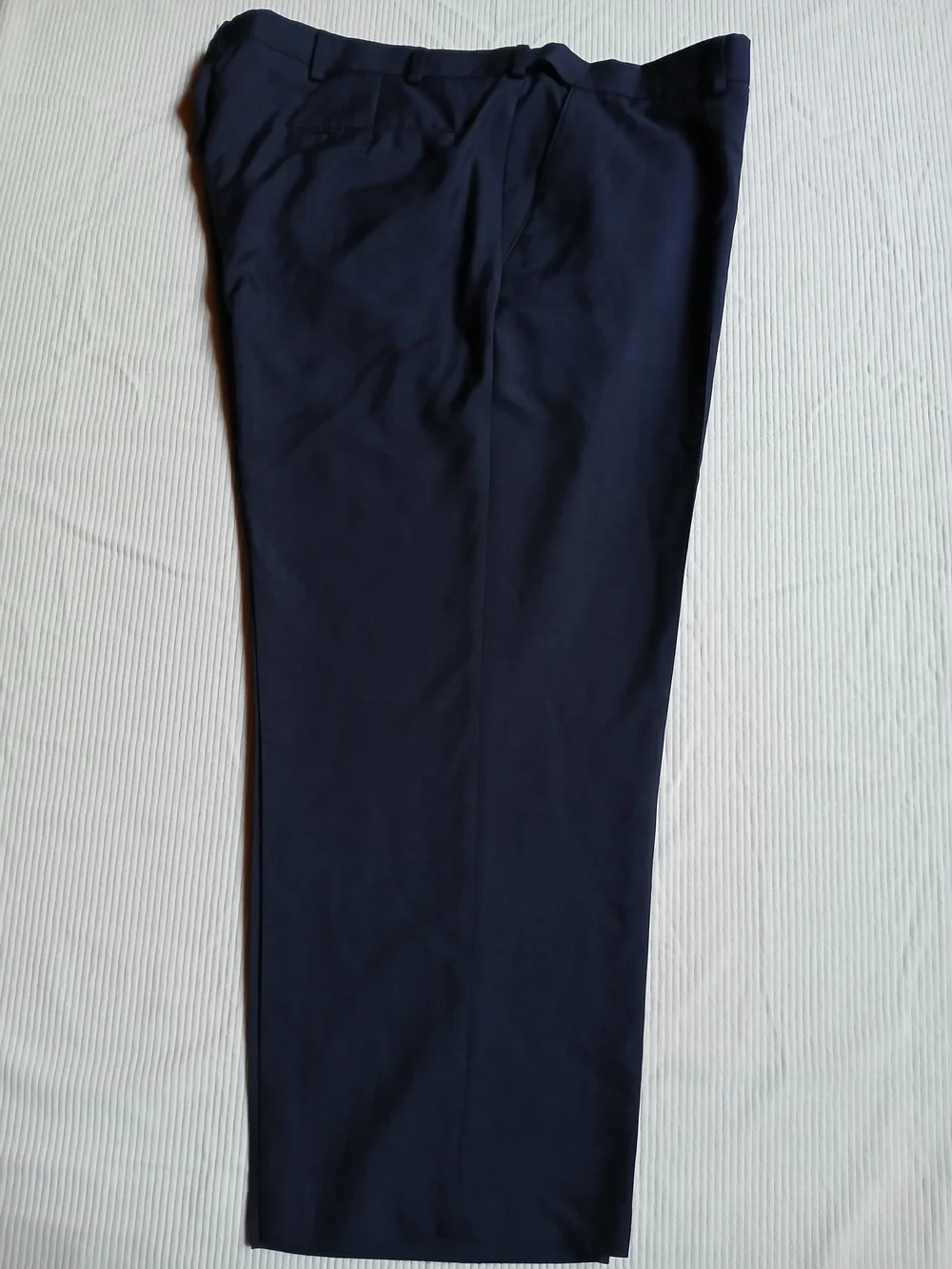 Croft And Barrow Mens Classic Fit No Iron Blue Dress Pants 42x29 Flat Front NWOT
